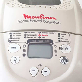 Réinitialisation de la machine à pain